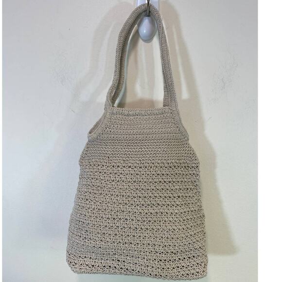 Vtg Crochet Ribbon Embroidered Y2K Summer Mini Purse - Picture 6 of 10